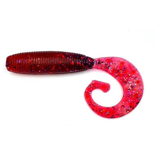 Силиконовая приманка на хищника, Taipan Vibe-Shot, 2,5 дюйма, 8шт/уп, цвет №05 Redpearl